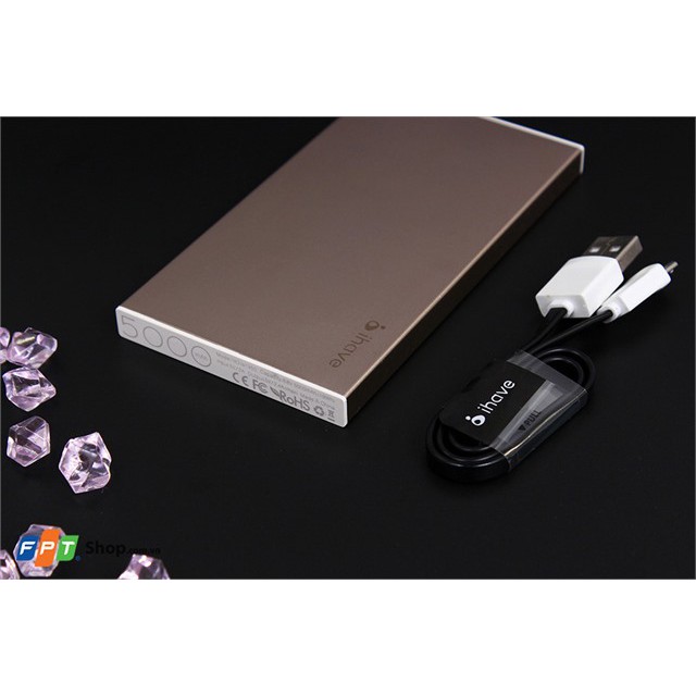 Sạc dự phòng Ihave 5000mAh hàng chính hãng  - Tặng kèm bao da cực chất