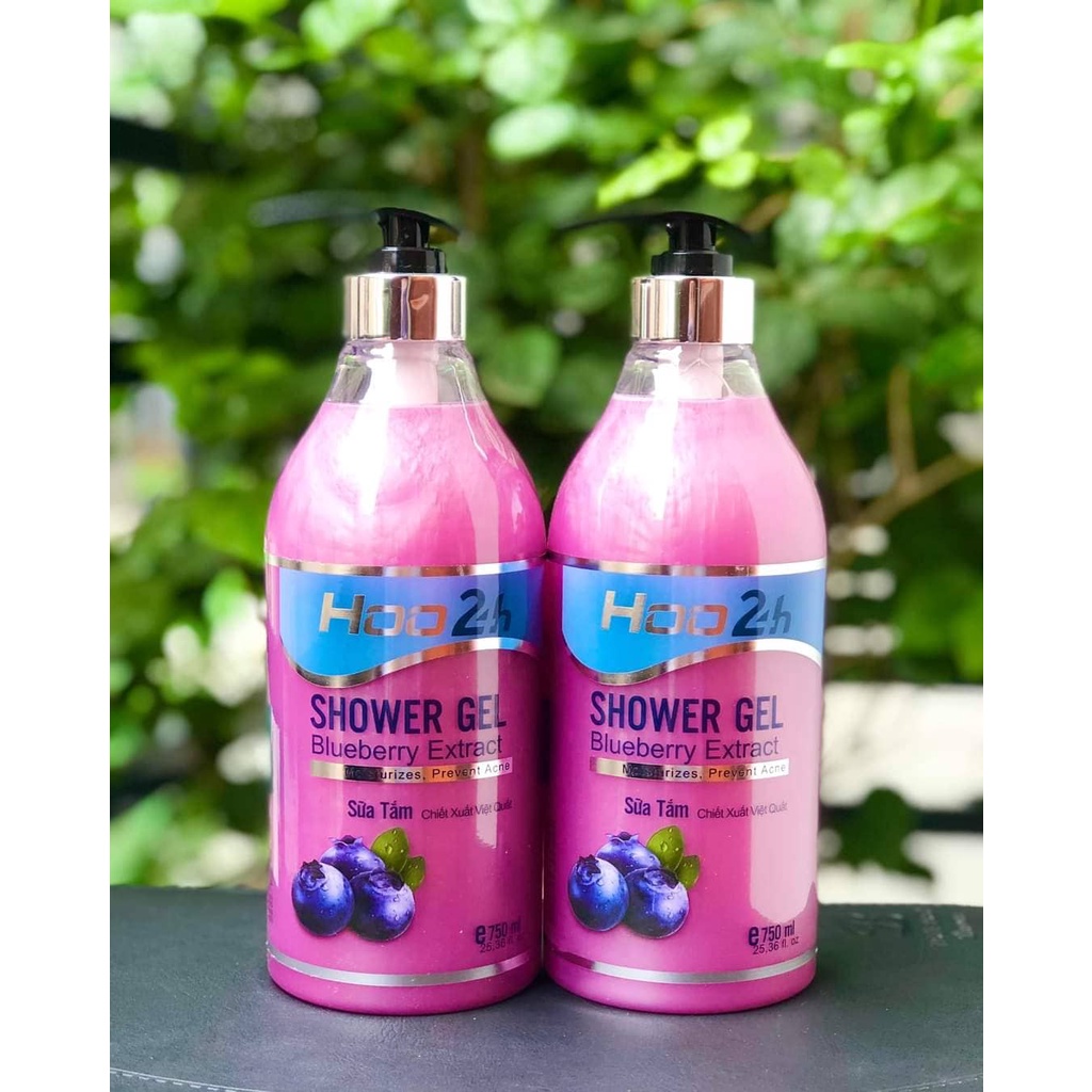 SỮA TẮM TRẮNG DA SHOWER GEL HOO24h HÀN QUỐC CAO CẤP 750ML