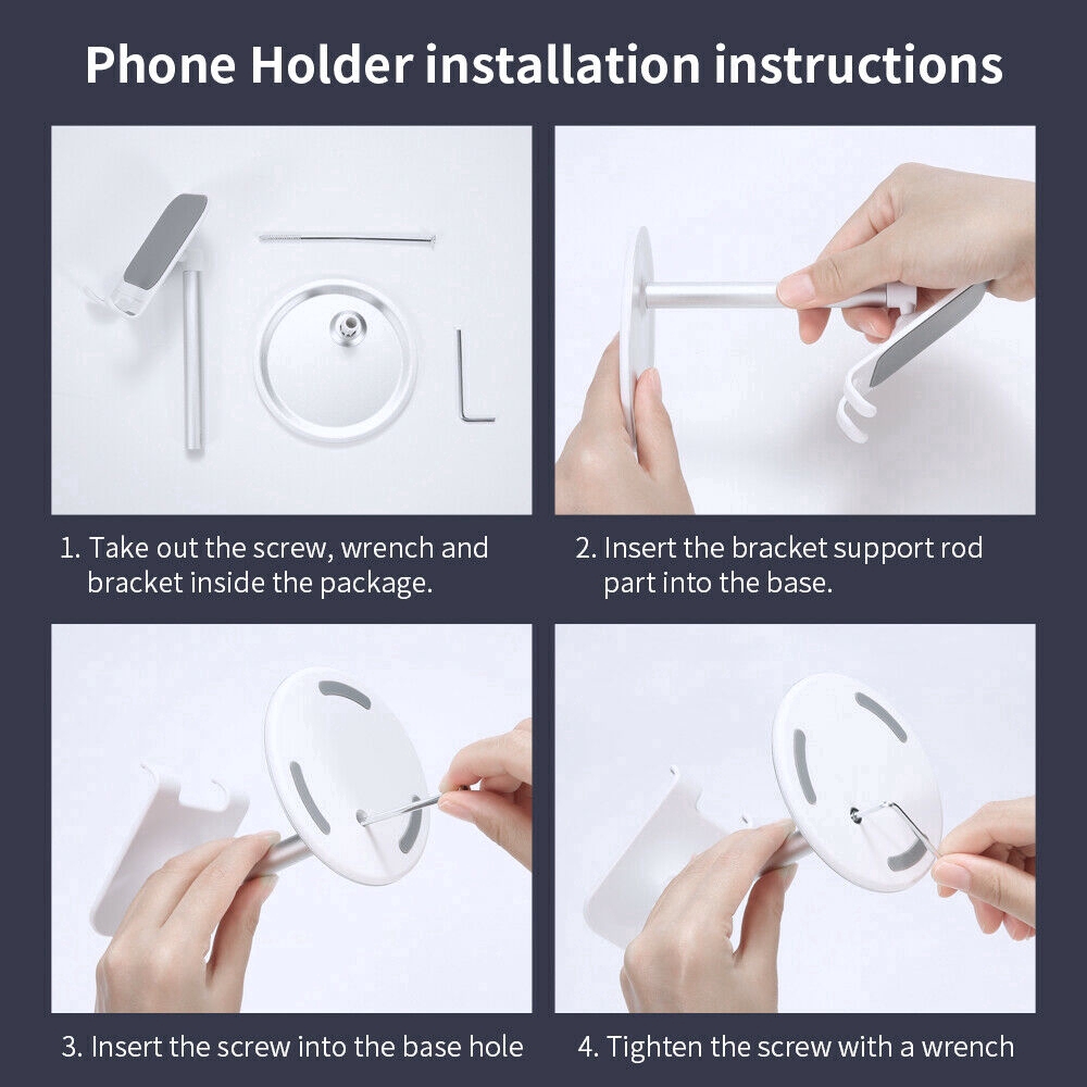 Giá đỡ kim loại để bàn chuyên dụng cho máy tính bảng loại phổ thông