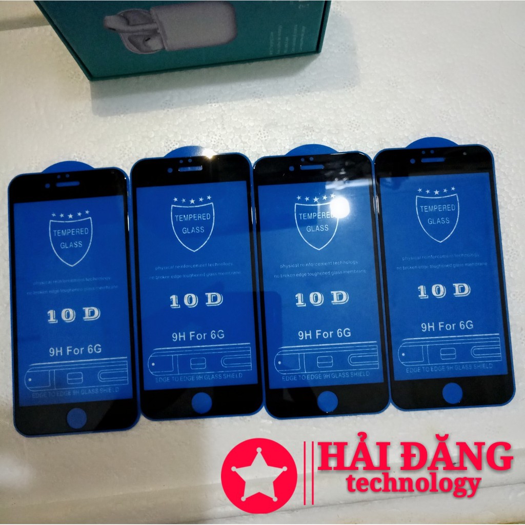 Cường Lực iPhone 6 10D Màu Đen