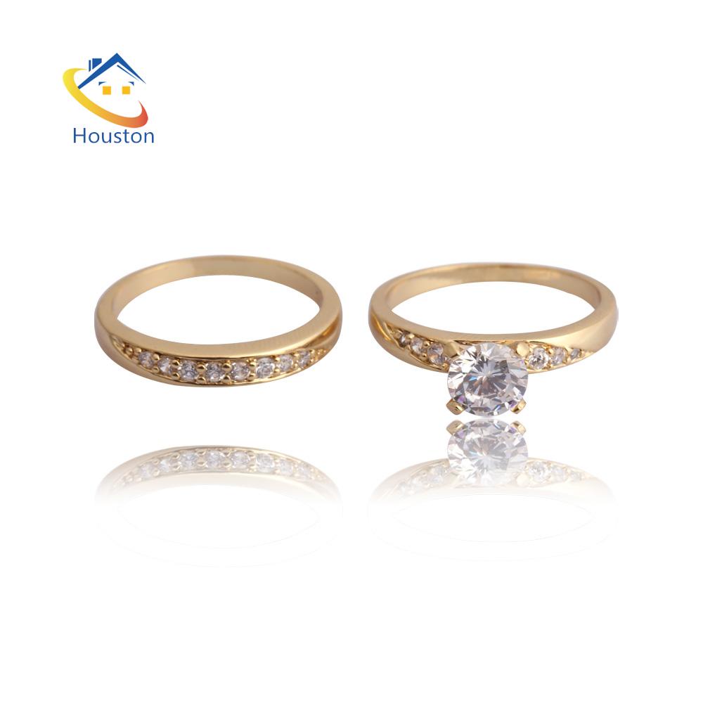 Nhẫn Cưới Mạ Vàng 18K Nạm Đá Cz #8