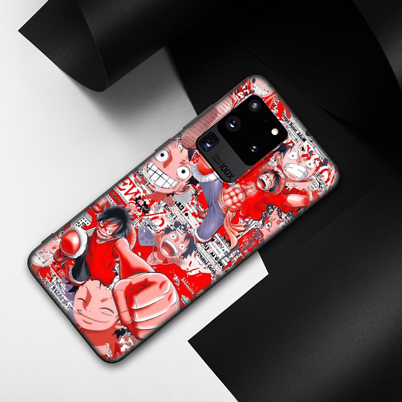 Samsung Galaxy S10 S9 S8 Plus S6 S7 Edge S10+ S9+ S8+ Casing Soft Case 58SF Luffy One Piece mobile phone case