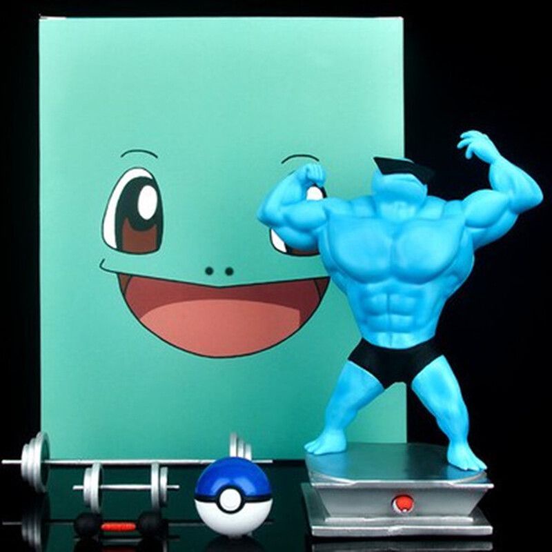 Mô hình đồ chơi Pokemon Pikachu Squirtle Charmander Bulbasaur cơ bắp 6 kiểu