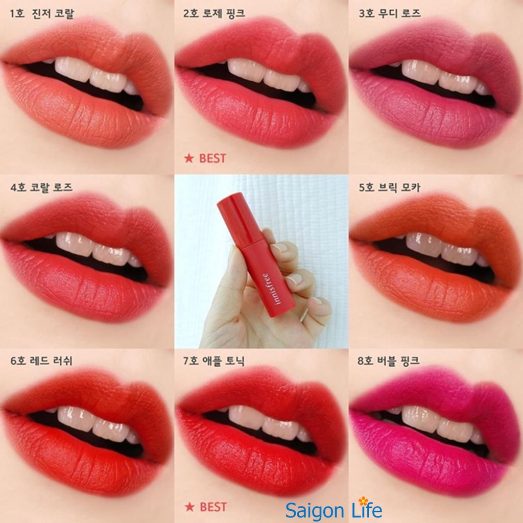 Son tint lì mềm mượt innisfree Vivid Cotton Ink 4g mã 8,2,6 chính hãng tem phụ tiếng việt | BigBuy360 - bigbuy360.vn