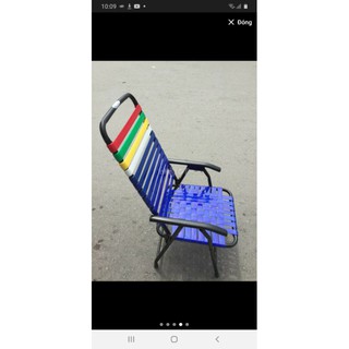 Ghế xếp dây đan nhựa, hàng lỗi tồn kho