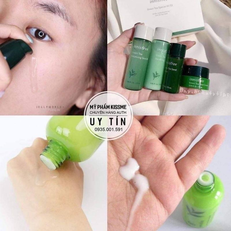 Bộ dưỡng da trà xanh mini Innisfree (hsd 2025)