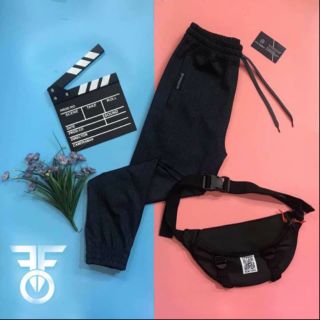 Quần Jogger Thun : Xanh chấm, Xám đen