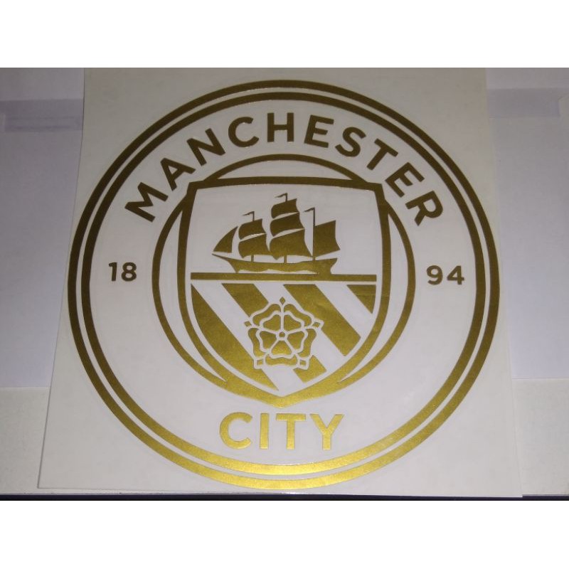 Sticker Dán Kính Xe Máy Hình Câu Lạc Bộ Manchester City