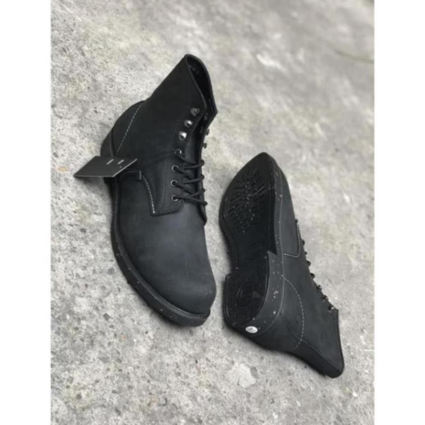 Giày cao cổ nam da bò Beckman Boots Black