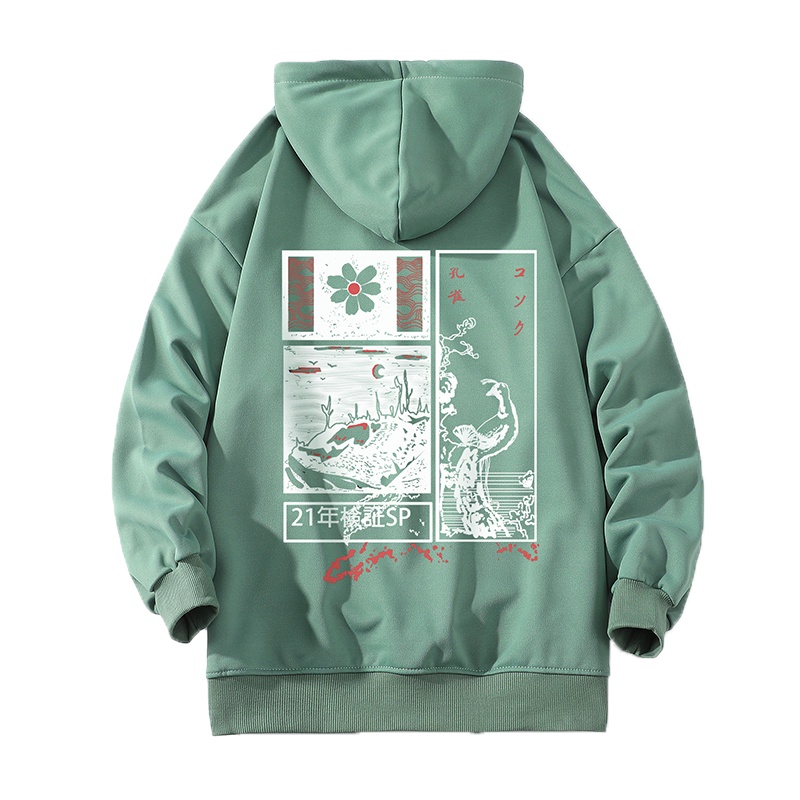 Áo hoodie Ifnicefuture dáng rộng tay dài in họa tiết thời trang hàn quốc giản dị dành cho cặp đôi nam và nữ