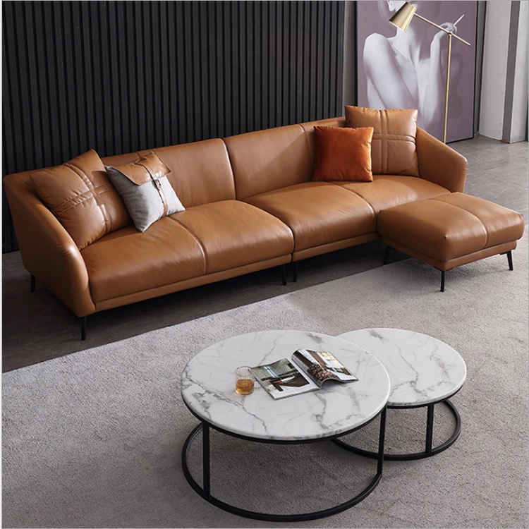 Ghế sofa băng bọc da sang trọng nhập khẩu - Sofa phòng khách Adora GK01