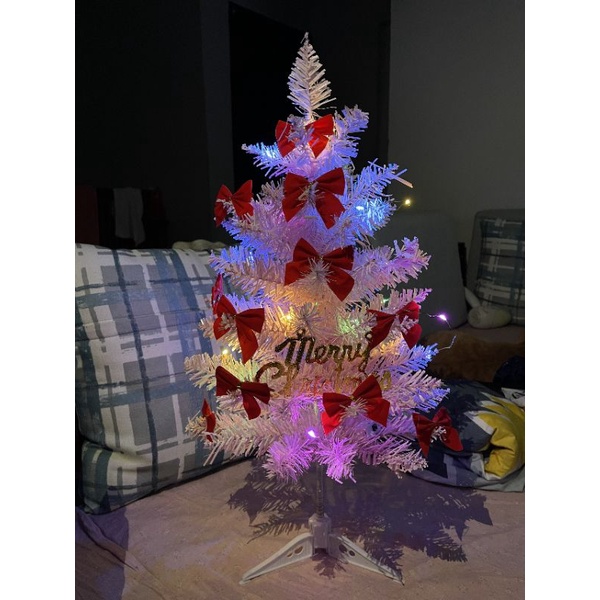 (có sẵn) cây thông noel hồng 55cm