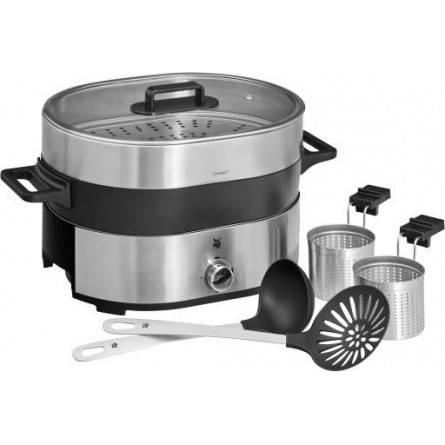 Nồi lẩu hấp WMF Lono Hot Pot &amp; Steam 2 ngăn [Hàng Đức chính hãng]