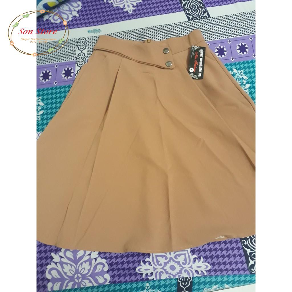 Chân váy công sở xòe dáng dài vintage | BigBuy360 - bigbuy360.vn