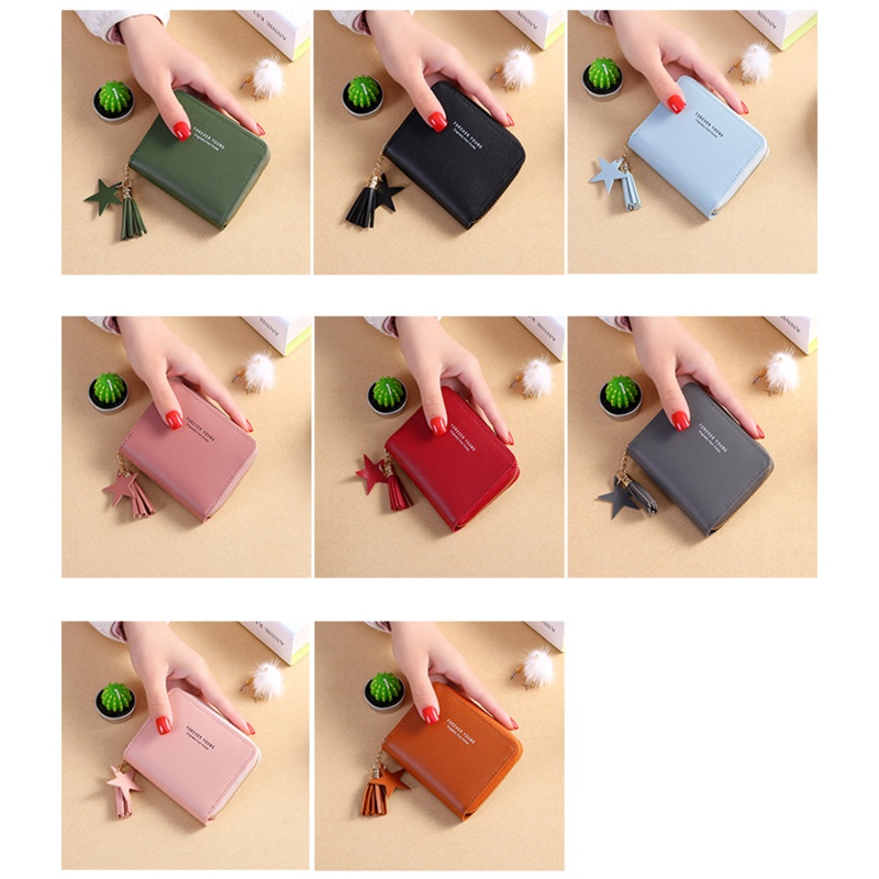 Ví Mini Có Khóa Kéo Thời Trang Dành Cho Nữ