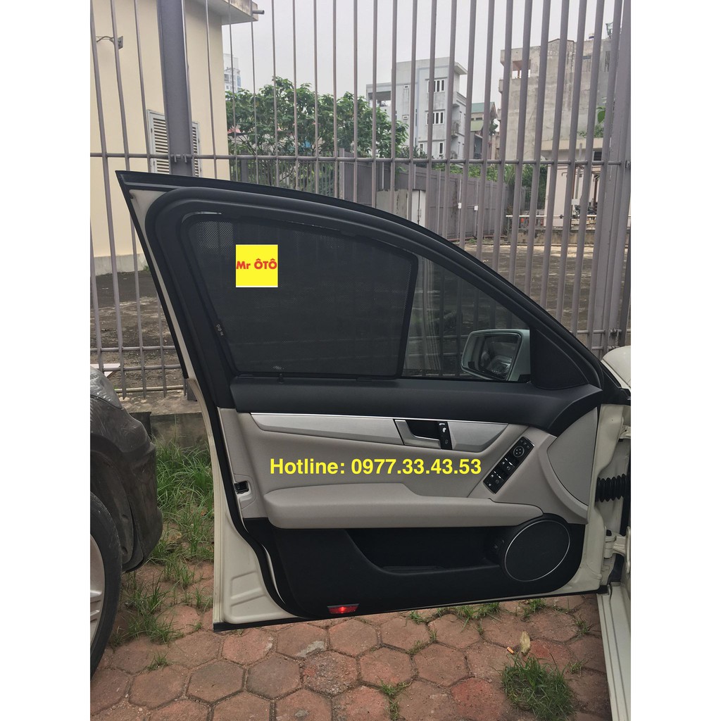 Rèm Che Nắng chống UV Xe Mercedes C200-C250-C300 2010-2014 (không nam châm)  Hàng Loại 1 MR.ÔTÔ -Bảo Hành 2 Năm