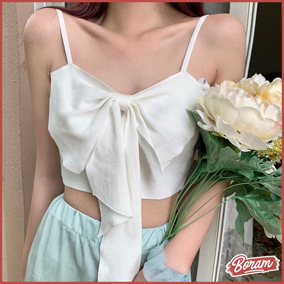 Áo 2 dây phối nơ thời trang quyến rũ dành cho nữ BORAM SG