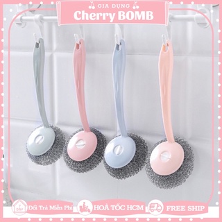 Miếng Nhùi Cọ Xoong Nồi KIM LOẠI Có Và Không Có Tay Cầm - Cây Cước Chùi Nồi Đa Năng