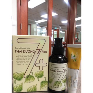 Dầu gội Thái dương 7 Plus từ thảo dược - chai 100ml tặng kem đánh răng