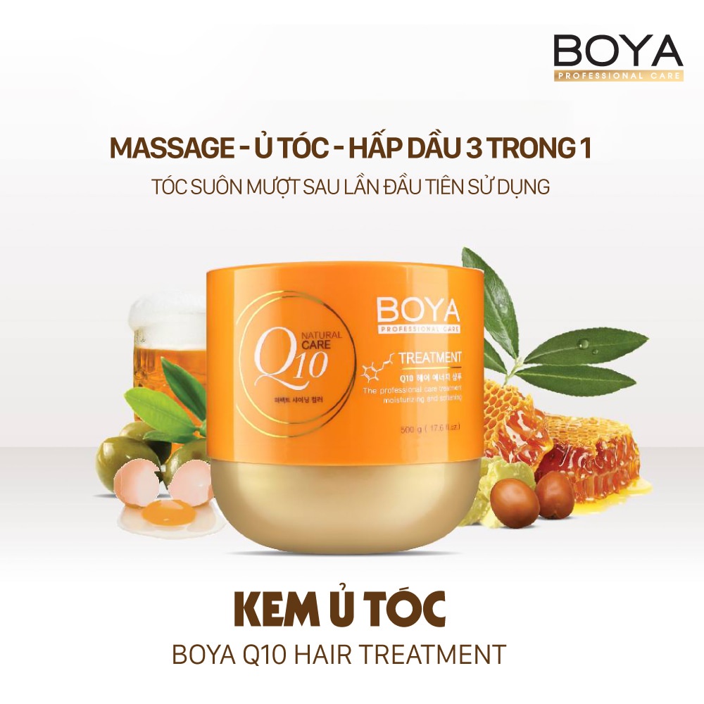Kem Ủ Tóc Q10 Boya Hair Treatment 500g - Thái Lan