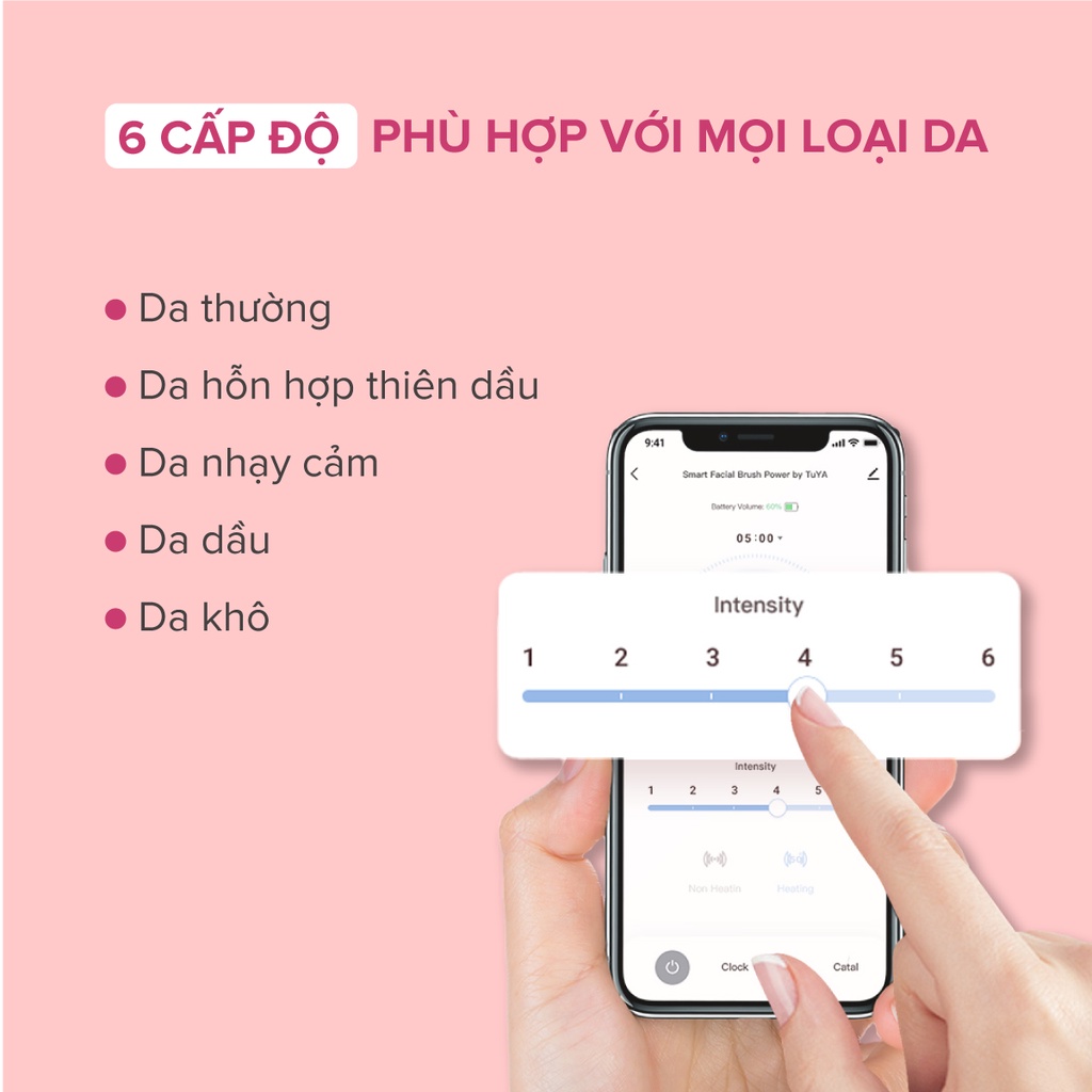 Máy rửa mặt kết nối app thông minh Maxcare Max999PRO sản phẩm cao cấp theo dõi và cài đặt chế độ làm sạch da chuyên biệt