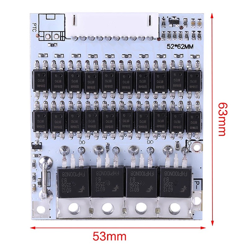 Pin Lithium 40A 10S 40A036V 40A Bảo Vệ Pin 18650 BMS PCB