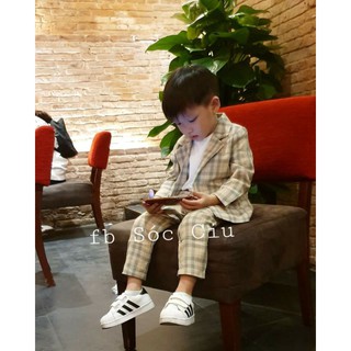 Set vest kèm áo thun cho bé