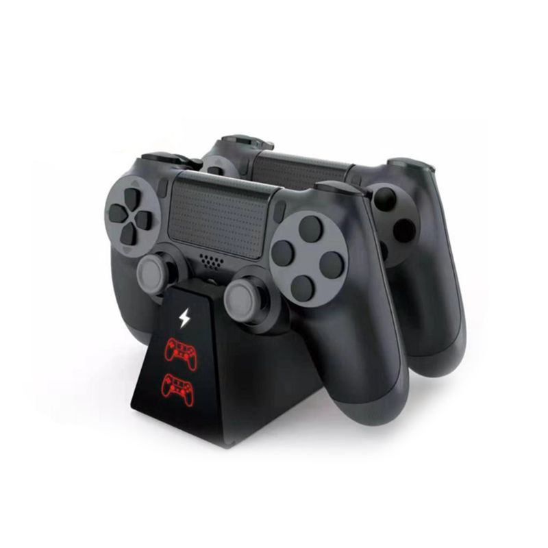 Giá Đỡ Sạc Tay Cầm Chơi Game Ps4 / Slim / Pro 2 Trong 1 Có Đèn Led