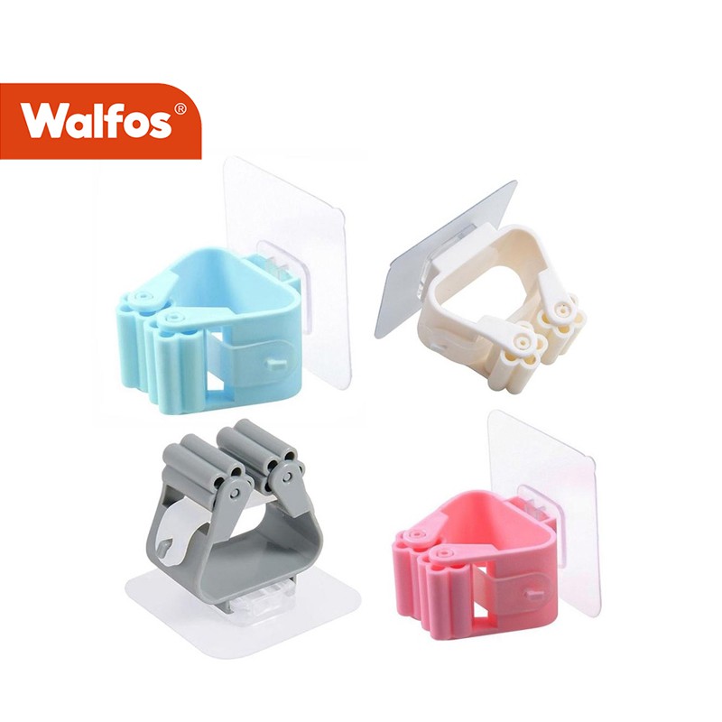 Giá treo cây lau nhà Walfos nhà bếp / phòng tắm / nhà vệ sinh không cần khoan