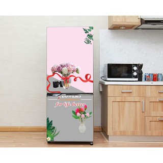 DECAL DÁN TỦ LẠNH 10 TẤM (60 X 130)