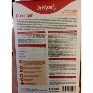 Sữa Bột Cho Chó Predogen Dr.Kyan Hộp 110G