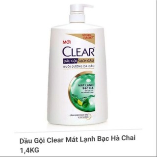 dầu gội Clear 1.4kg bạc hà