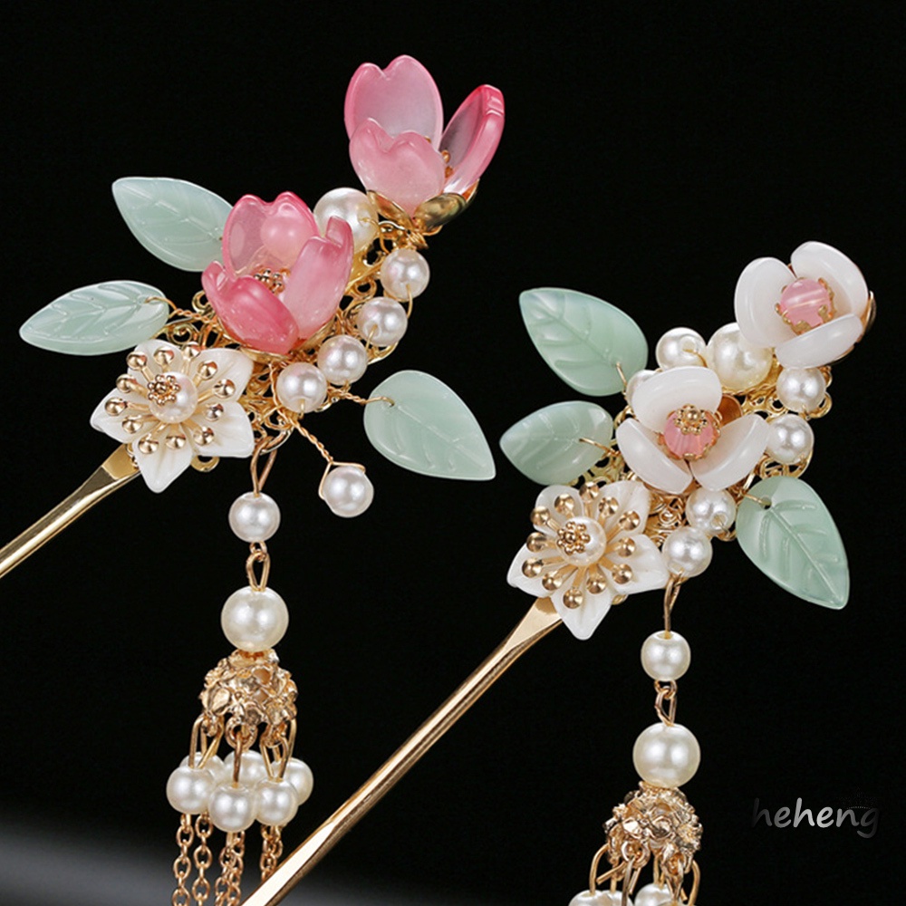 Trâm Cài Tóc Phối Tua Rua Màu Sắc Dễ Thương Xinh Xắn