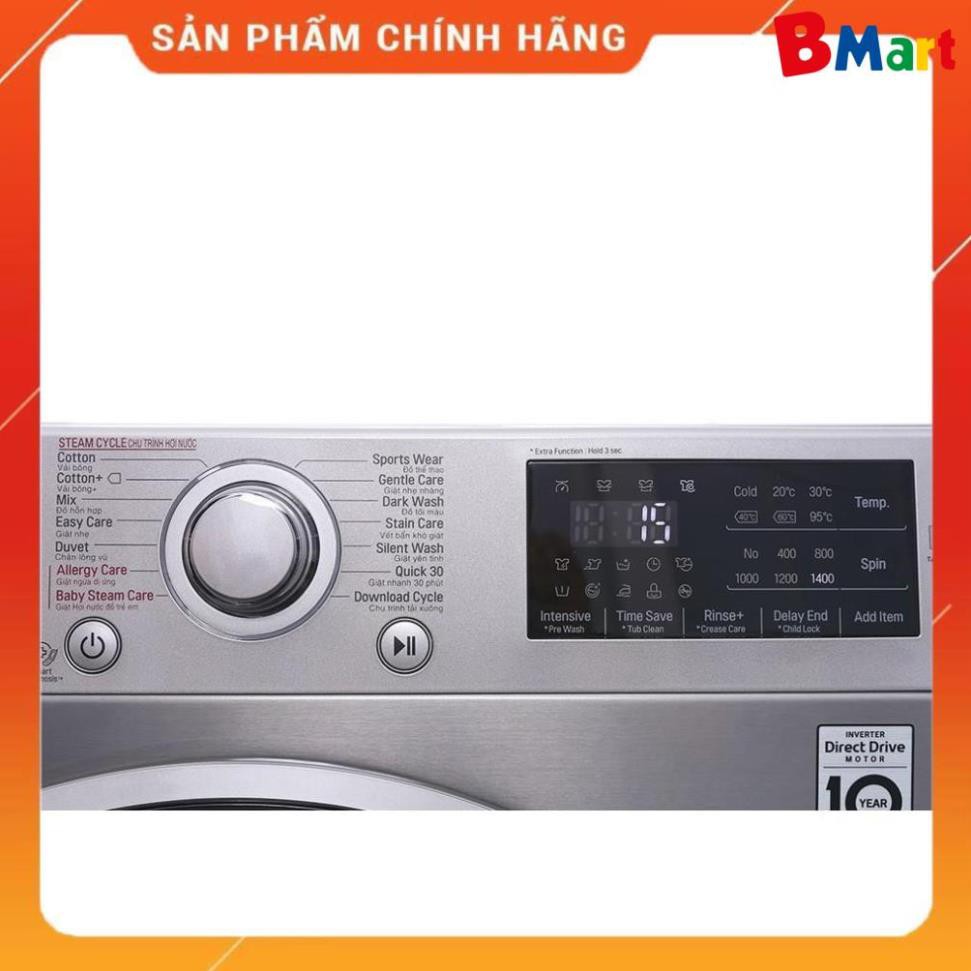 [ VẬN CHUYỂN MIỄN PHÍ KHU VỰC HÀ NỘI ] Máy giặt LG lồng ngang 8kg FC1408S3E, Hàng chính hãng - BH 24 tháng  - BM