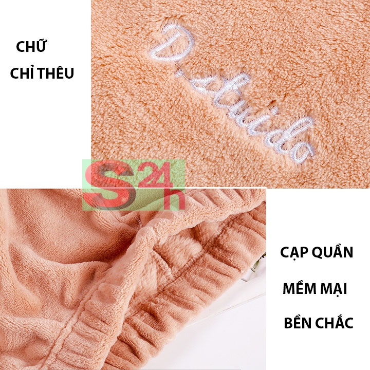 Bộ đồ ngủ lông lót lông nữ
