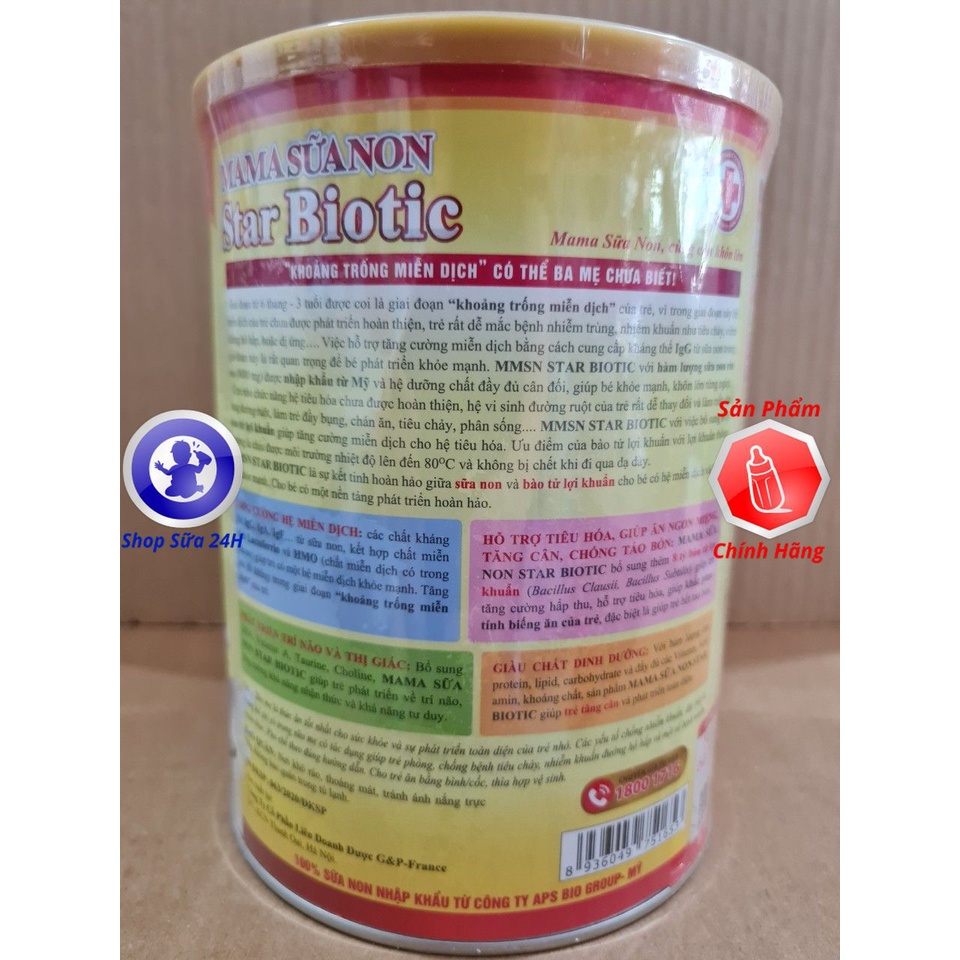 Mama Sữa Non Star Biotic, Biotic Plus lon 800g