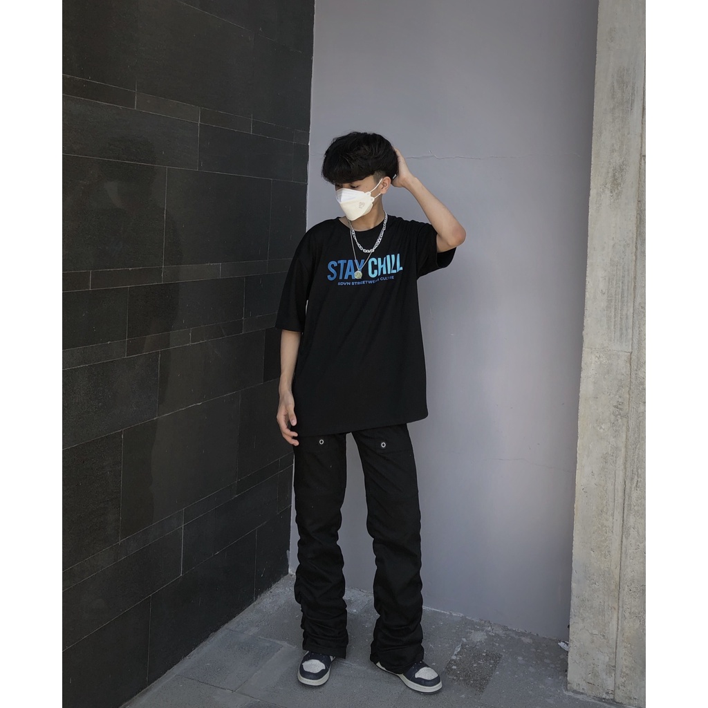 Áo Thun Unisex Nam Nữ Form Rộng Local Brand SDVN STAY CHILL