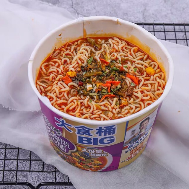 Mì tôm Trung Quốc hiệu thầy Khang loại bát, có nhiều vị