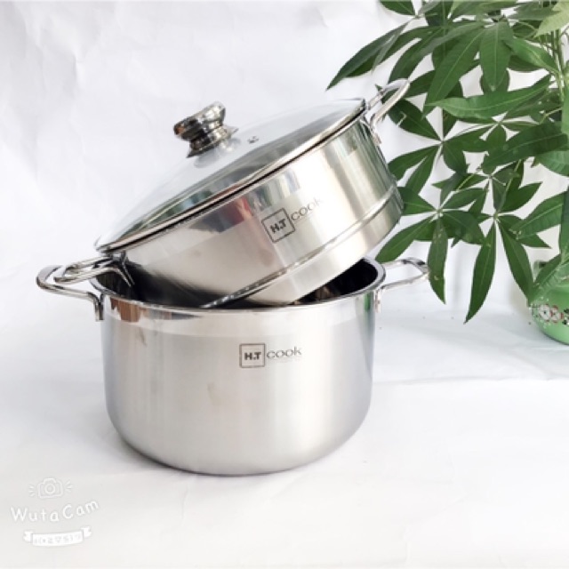 Bộ nồi xửng hấp 1 đáy inox 430 H.T COOK