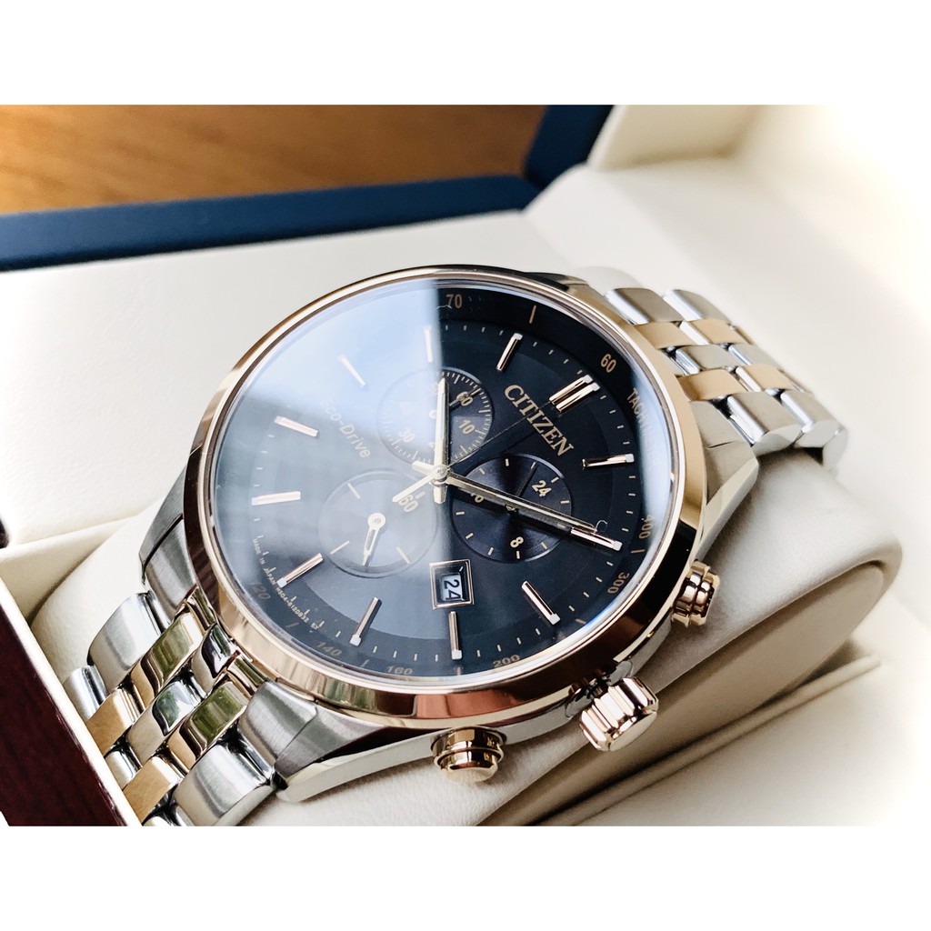 Đồng hồ nam chính hãng Citizen Eco-Drive -AT2146-54E - Made in Japan- Máy pin năng lượng ánh sáng - Kính Sapphire