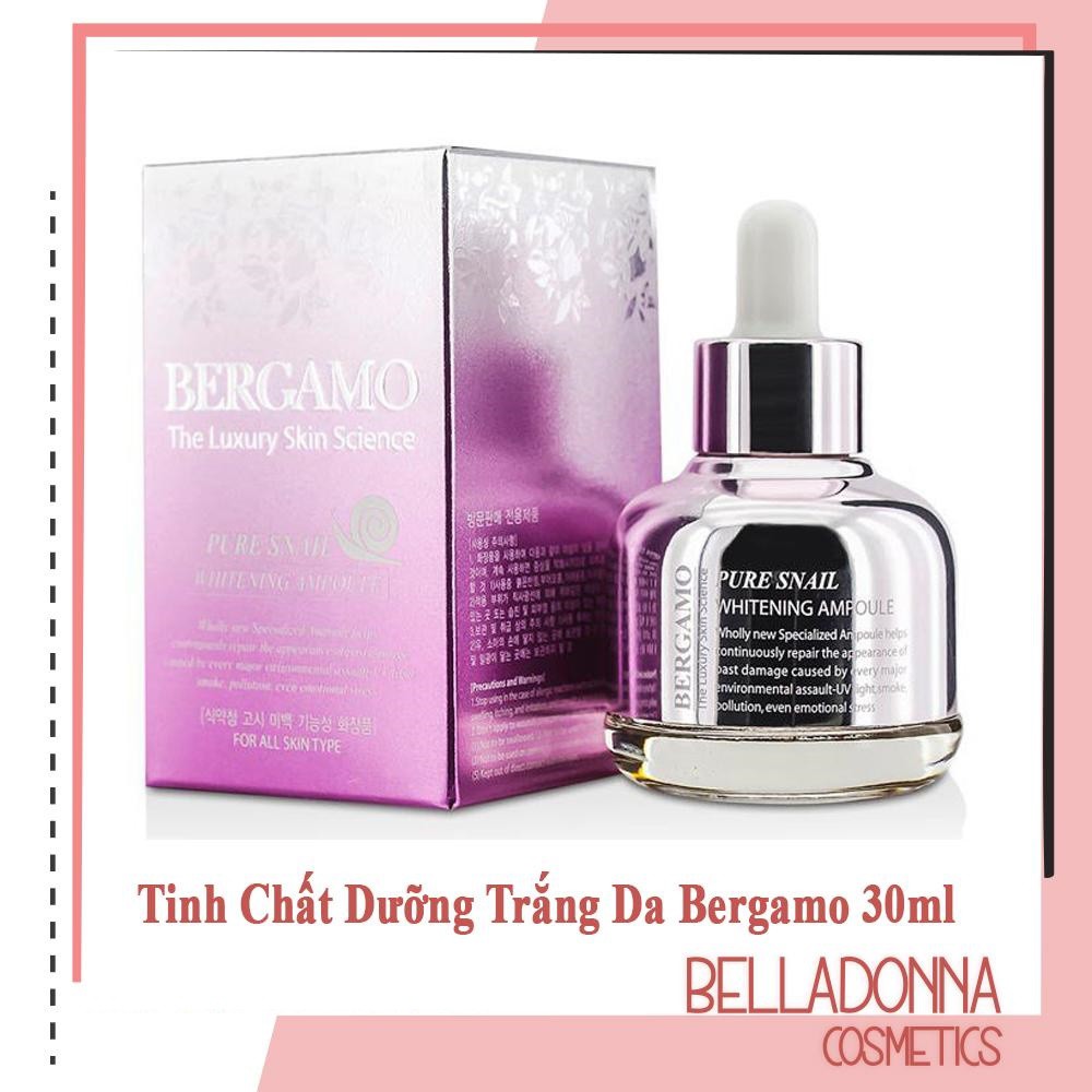 [Hàng chính hãng] Tinh Chất Dưỡng Trắng Da Bergamo Pure Snail Whitening Ampule 30ml
