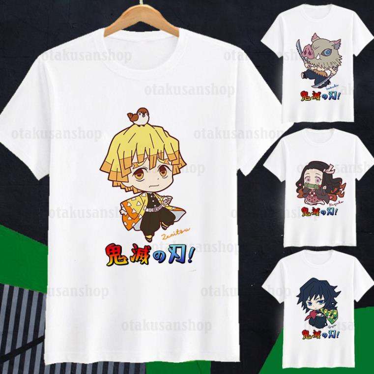 Áo thun Kimetsu no Yaiba Chibi ngắn tay