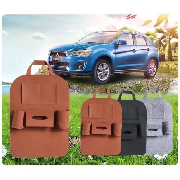 Túi treo đồ, túi đựng đồ sau ghế chất liệu nỉ chắc chắn treo trên ô tô xe hơi tiện dụng