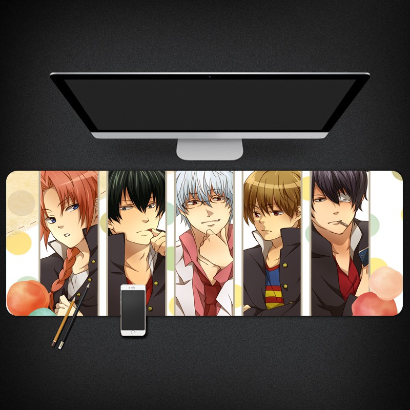 Tấm Lót Chuột Máy Tính Họa Tiết Anime Gintama Độc Đáo