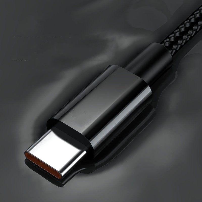 Dây Cáp Sạc 1 / 2m USB Type C 6A 66W Chất Lượng Cao Điện Thoại