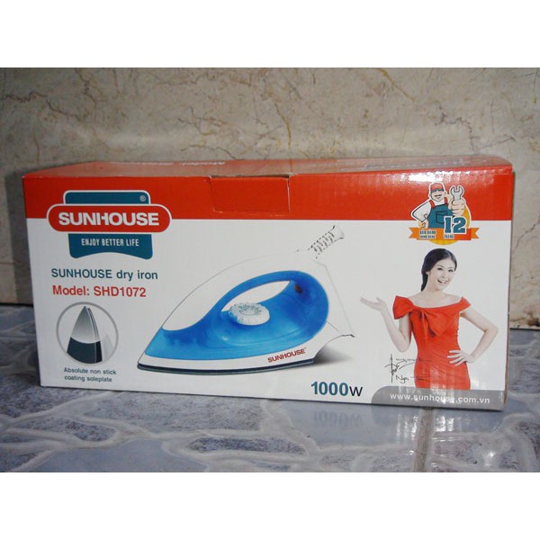 Bàn là khô SUNHOUSE SHD1072