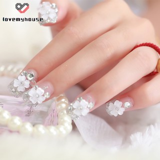 24 móng tay giả đính đá nghệ thuật