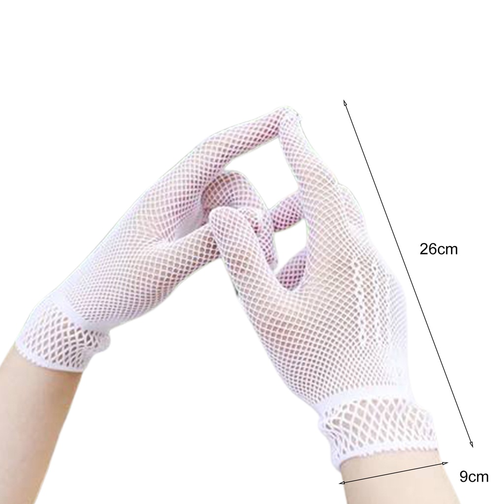 1 Đôi Găng Tay Cô Dâu Phối Ren Co Giãn Thoáng Khí Thắt Nơ Cho Nữ