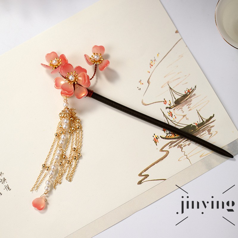 GETNOIVAS Trâm cài tóc phối tua rua phong cách thời trang tinh tế cho phái nữ