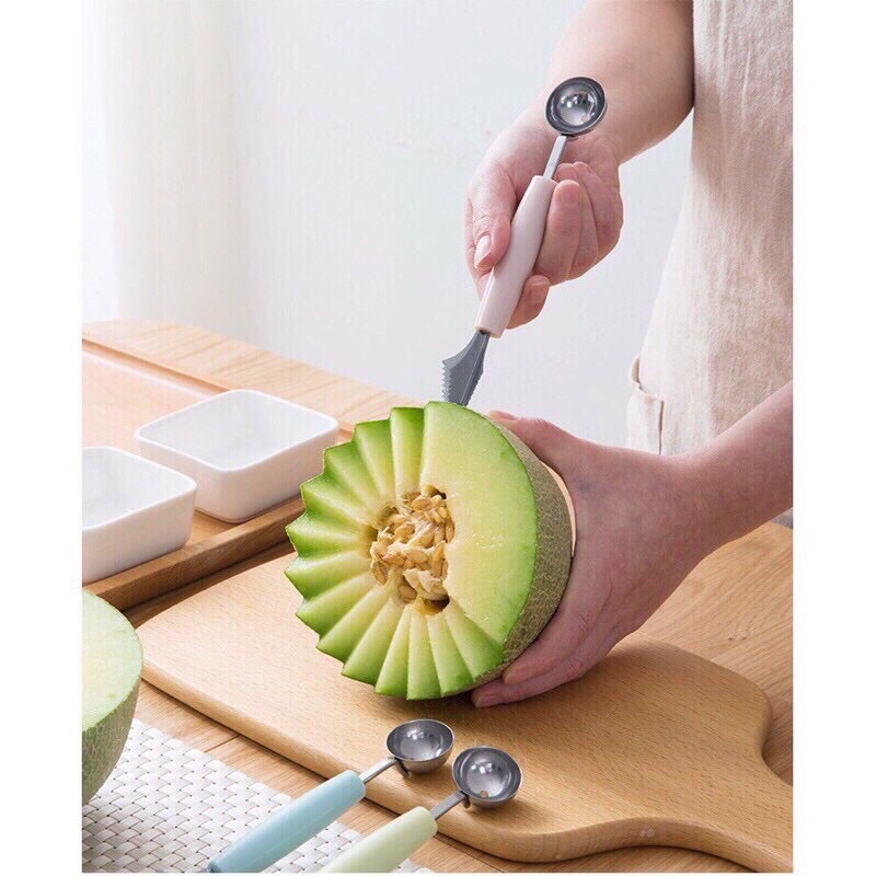 Dụng Cụ Tỉa,Khắc, Múc Trái Cây 2 Đầu